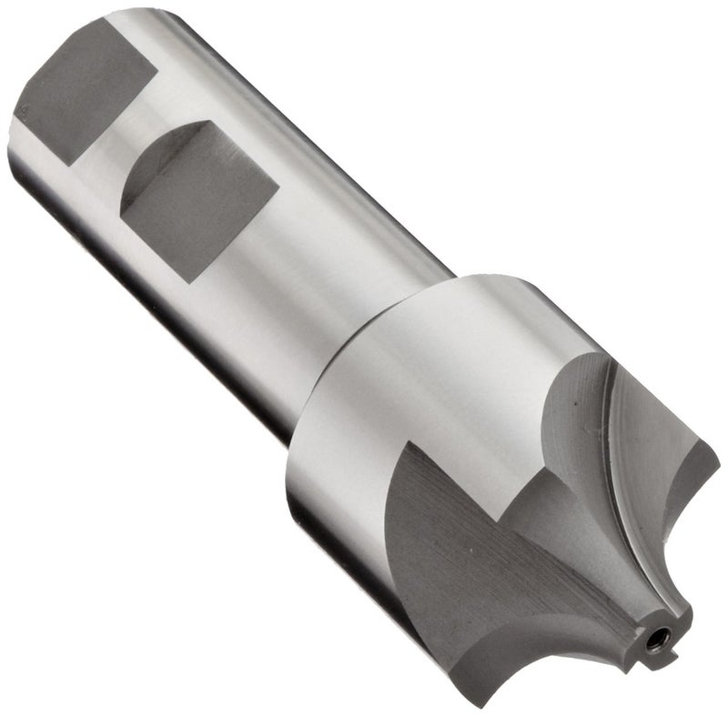 YG -1 E2237 Cobalt Steel Corner Rounding End Mill, Weldon Shank, Uncoated (Bright) Finish, Non-Center Cutting, 4 Flutes, 3.5" Overall Length, 1.25" Cutting Diameter, 0.5" Shank Diameter - Image 1